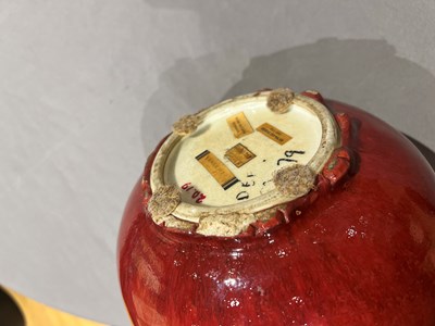 Lot 537 - A Chinese Copper Red Porcelain Bottle Vase