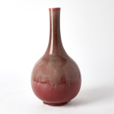 Lot 537 - A Chinese Copper Red Porcelain Bottle Vase