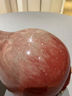 Lot 537 - A Chinese Copper Red Porcelain Bottle Vase