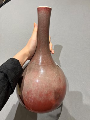 Lot 537 - A Chinese Copper Red Porcelain Bottle Vase