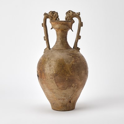 Lot 511a - A Chinese Glazed Pottery Amphora