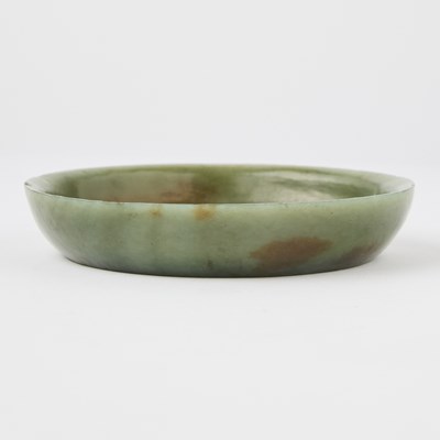 Lot 22 - A Chinese Spinach Jade Dish