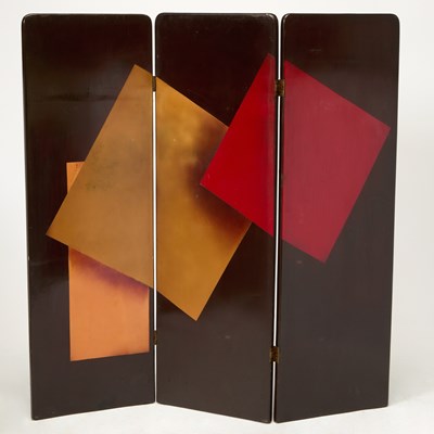 Lot 214 - Three-Fold Floor Screen