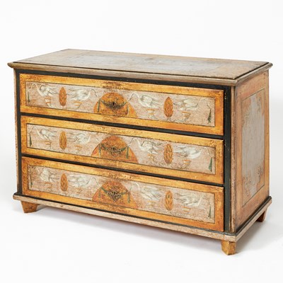 Lot 179 - Continental Neoclassical Painted Commode