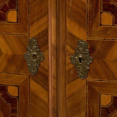 Lot 278 - Austrian Baroque Inlaid Walnut Schrank