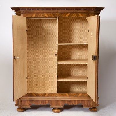 Lot 278 - Austrian Baroque Inlaid Walnut Schrank
