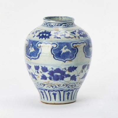 Lot 163 - Chinese Ming-Style Blue and White Porcelain Vase