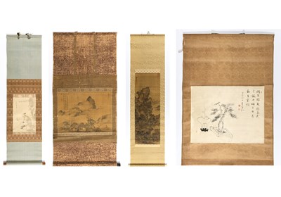 Lot 630 - Four Japanese School Paintings