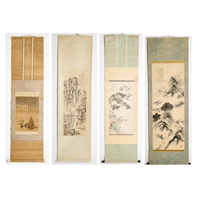 Lot 239 - Four Japanese School Paintings