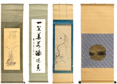 Lot 302 - Four Japanese School Paintings