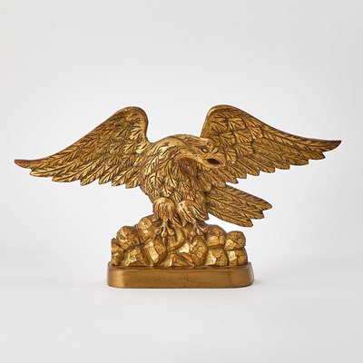 Lot 1138 - American Carved and Giltwood Spreadwing Eagle
