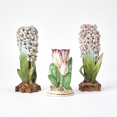 Lot 231 - Three English Porcelain Vases