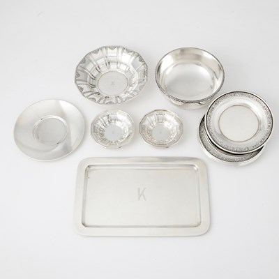 Lot 227 - Group of Sterling Silver Table Articles