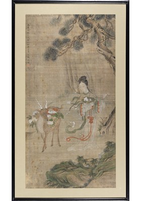 Lot 109 - A Chinese School Painting of Magu