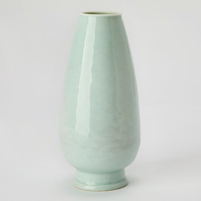 Lot 211 - A Chinese Sky Blue Glazed Porcelain Vase