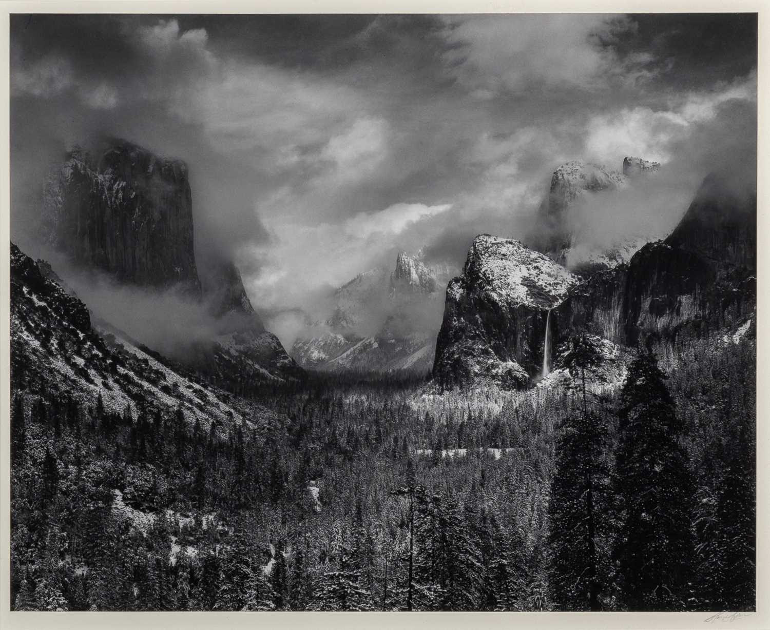 Lot 18 - Ansel Adams, Clearing Winter Storm, Yosemite Valley, California, 1944