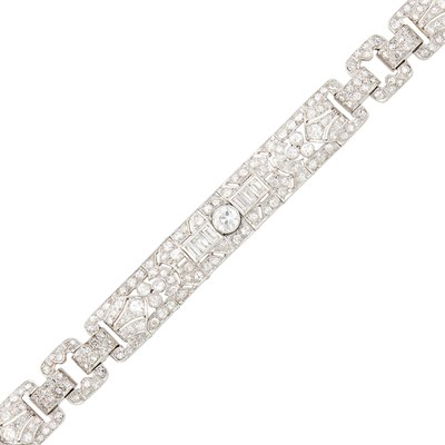 Lot 68 - Platinum and Diamond Bracelet