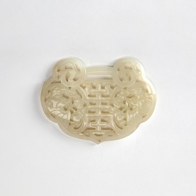 Lot 428 - A Chinese White Jade Carving