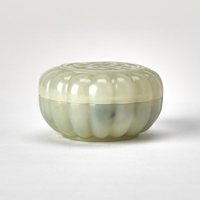 Lot 417 - A Chinese White Jade Box