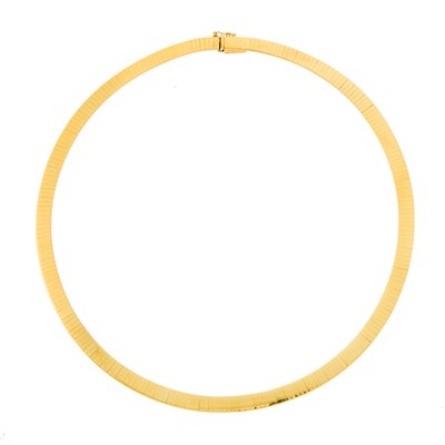 Lot 1170 - Gold Omega Necklace