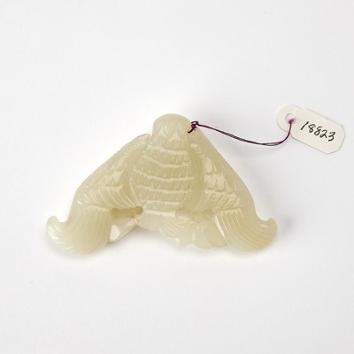 Lot 336 - A Chinese White Jade Carving