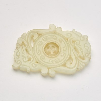 Lot 10 - A Chinese White Jade Carving