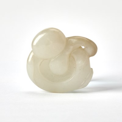 Lot 393 - A Small Chinese White Jade Carving