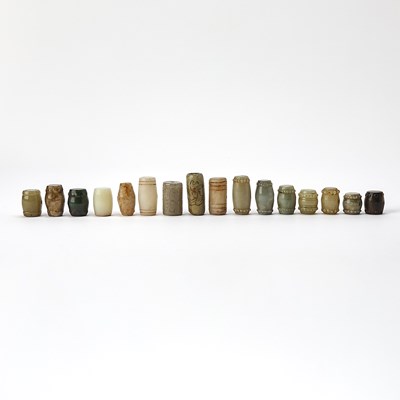 Lot 315 - A Group of Chinese Archaistic Jade Beads