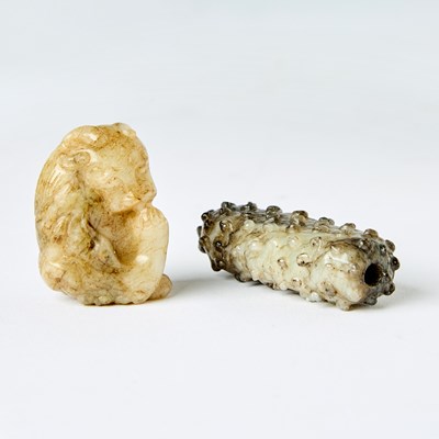 Lot 356 - Two Chinese Jade Pendants