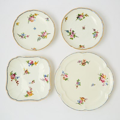 Lot 346 - Four Sevres Porcelain Dishes