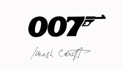 Lot 115 - "007" logo designer Joe Caroff's James Bond Omega Titanium 'Seamaster Diver 300M' Wristwatch