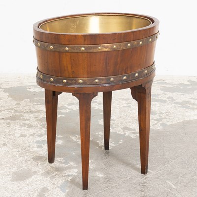 Lot 18 - Georgian Style Mahogany Brass-Mounted Wine Cooler