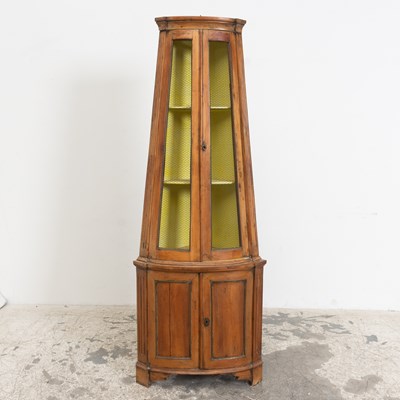 Lot 30 - Continental Stained Pine Corner Cabinet