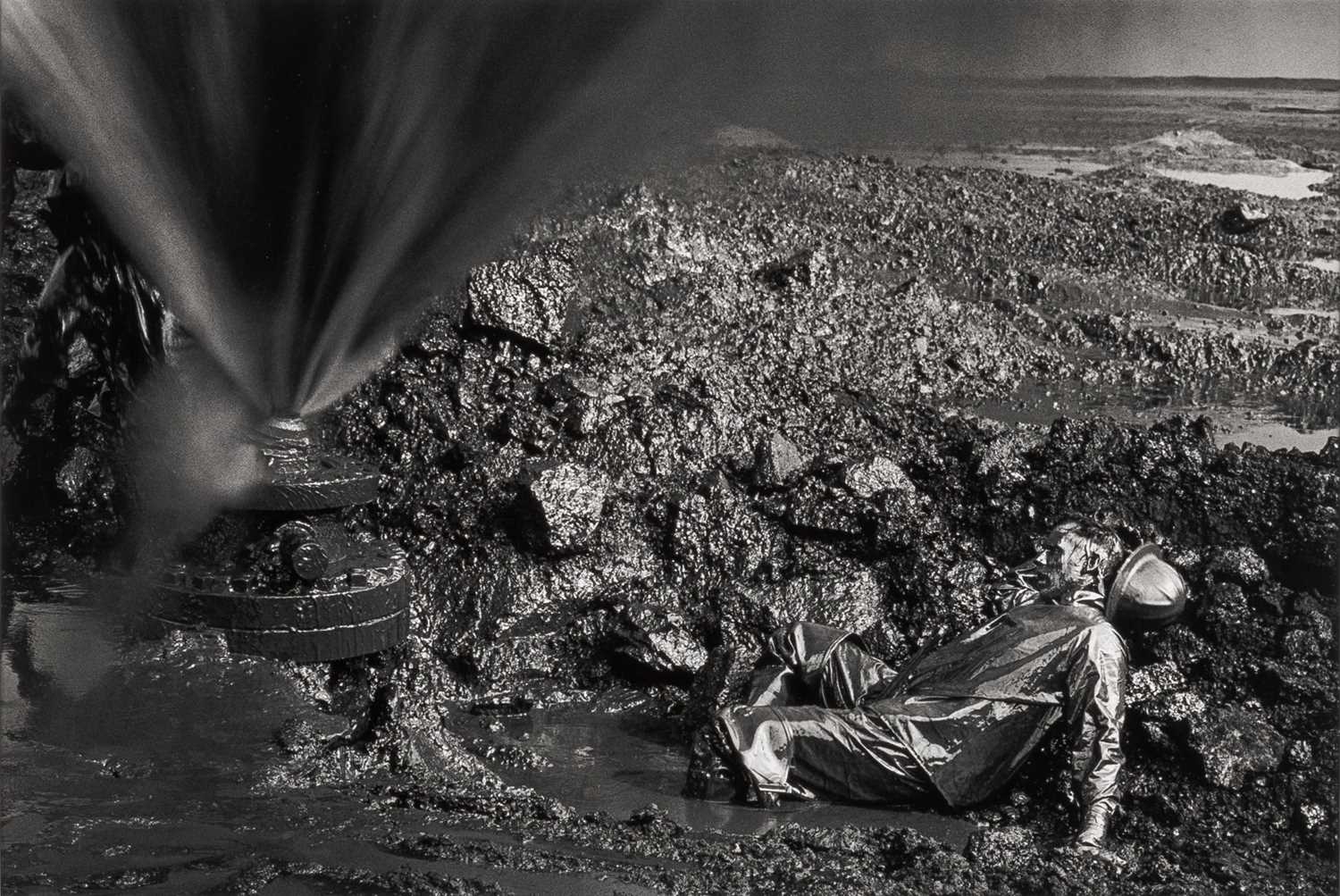 Lot 66 - Sebastiao Salgado, Fallen Worker, Kuwait Oil Fields, 1991