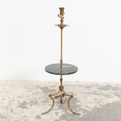 Lot 70 - Brass and Marble Floor Lamp