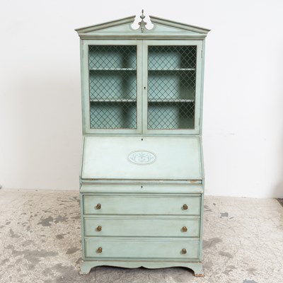 Lot 124 - Paint Decorated Secretary
