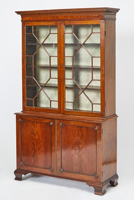Lot 172 - George III Mahogany Bookcase Cabinet