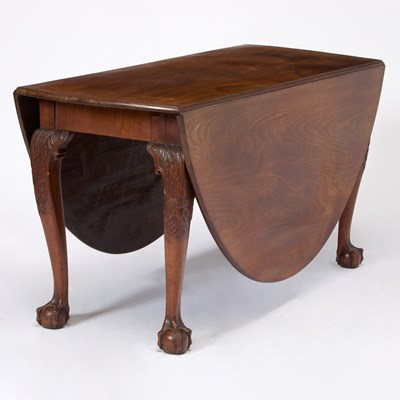 Lot 156 - George II Walnut Drop Leaf Dining Table