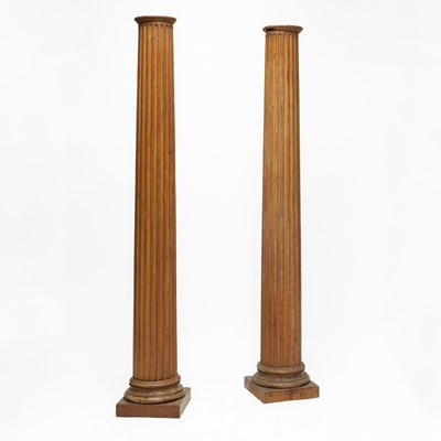 Lot 274 - Pair of Pine Doric Columns