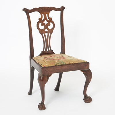 Lot 422 - Chippendale Mahogany Side Chair