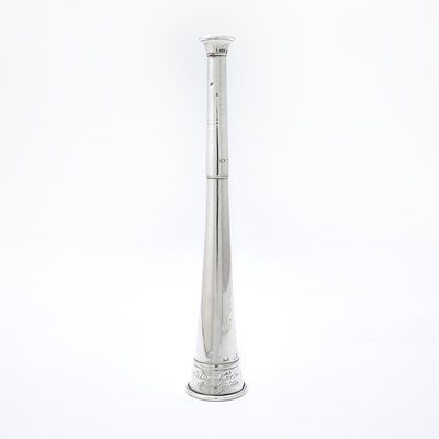 Lot 133 - Victorian Sterling Silver Miniature Hunting Horn