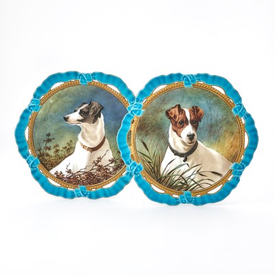 Lot 458 - Pair of Victorian Porcelain Cabinet Plates