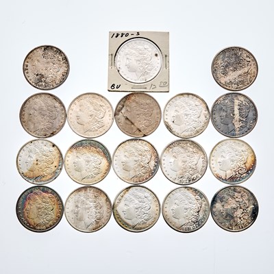 Lot 50 - United States - Group of About Uncirculated and Brilliant Uncirculated Morgan Dollars