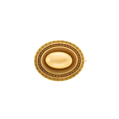 Lot 1039 - Antique Gold Brooch
