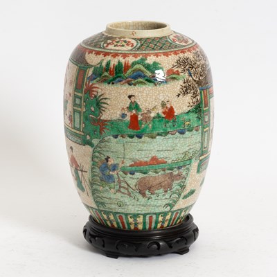 Lot 92 - Chinese Famille Verte Porcelain Vase