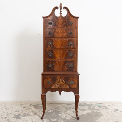 Lot 157 - Reproduction Mahogany Philadelphia High Boy