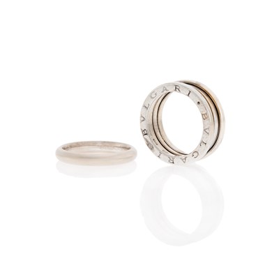 Lot 1123 - Bulgari White Gold 'B.zero1' Ring and Georg Jensen Band Ring