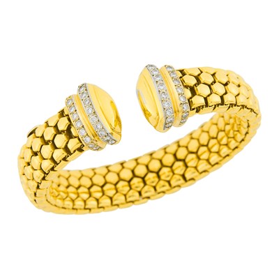 Lot 90 - Fope Gold and Diamond Bracelet