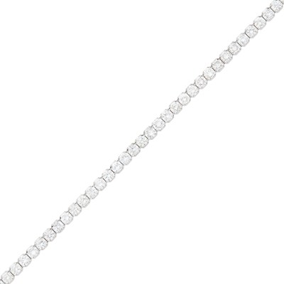 Lot 41 - White Gold and Diamond Bracelet