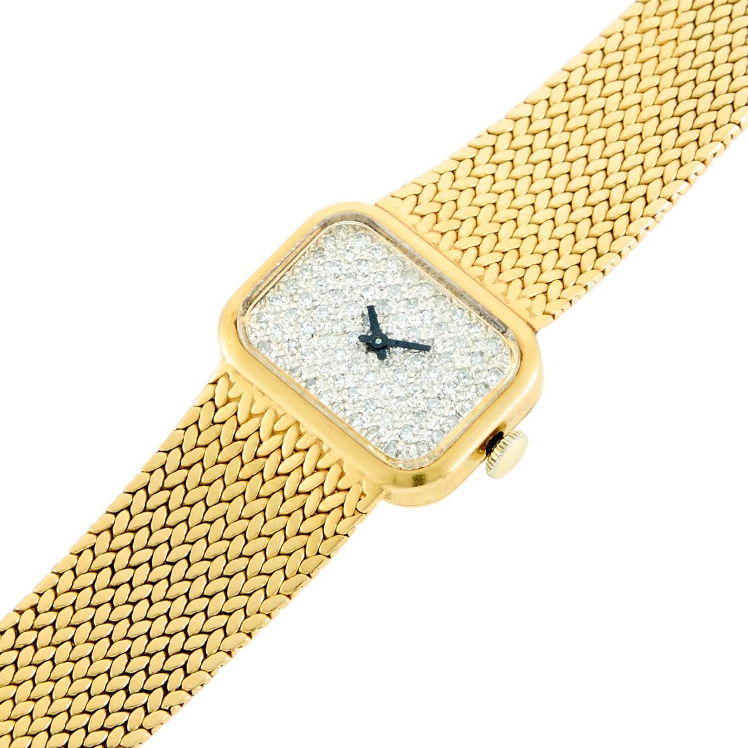 Lot 1006 - Gold and Diamond Wristwatch